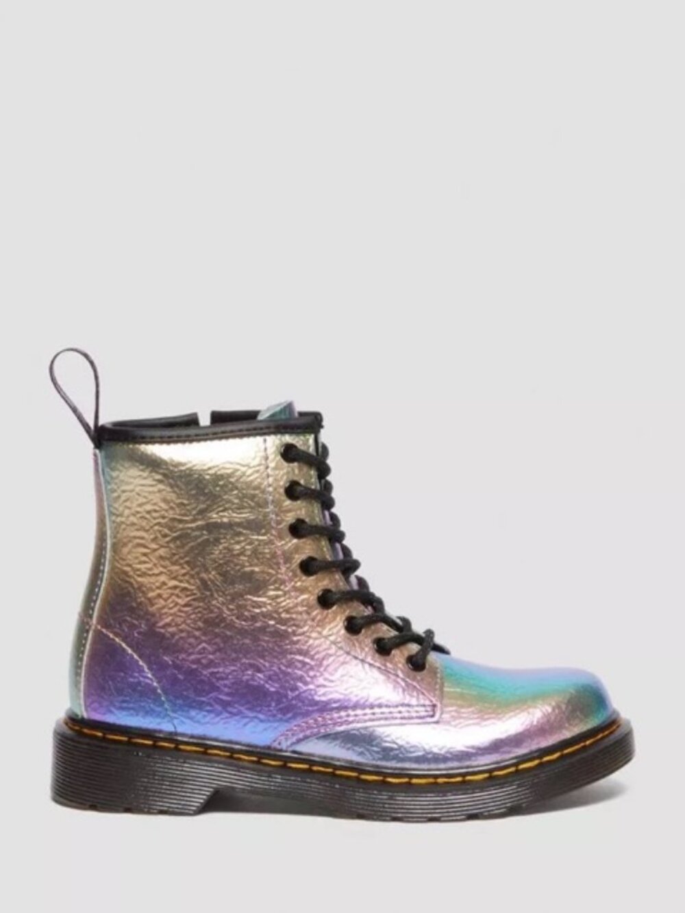 Dr. Martens Junior 1460 Rainbow Leather Lace Up Boots Big Kids Size 4 NIB - Picture 2 of 9